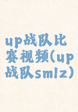 up战队比赛视频(up战队smlz)