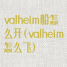 valheim船怎么开(valheim怎么飞)