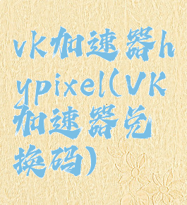 vk加速器hypixel(VK加速器兑换码)