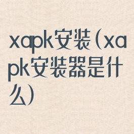 xapk安装(xapk安装器是什么)