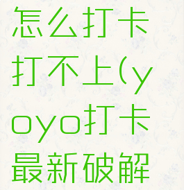 yoyo日常怎么打卡打不上(yoyo打卡最新破解版)