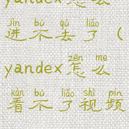 yandex怎么进不去了(yandex怎么看不了视频)