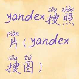 yandex搜照片(yandex搜图)